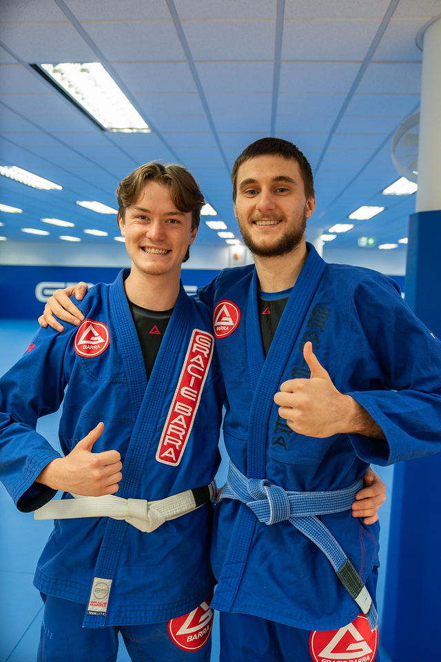 Adults enjoying Brazilian Jiu-Jitsu class